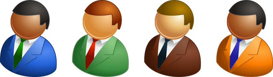 実際に配布するビジネスマンのイラスト概観