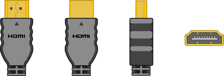 実際に配布するHDMIケーブルのイラスト概観