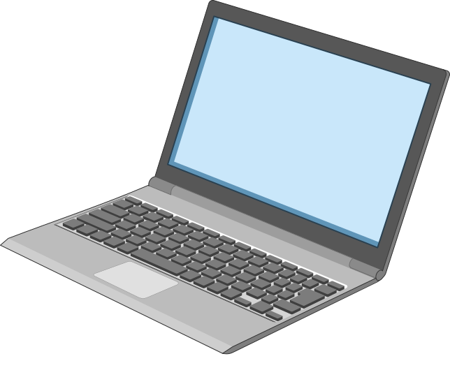 実際に配布するノートPCのイラスト概観